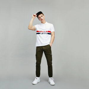 Tommy Jeans pánské bílé polo tričko - XL (YBR)
